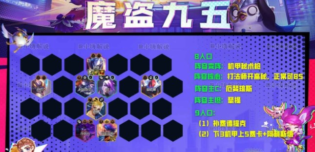 《金铲铲之战》S8赛季魔盗九五阵容攻略