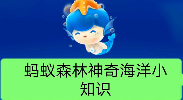 《支付宝》蚂蚁森林神奇海洋今日答案介绍