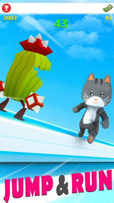 猫咪冰雪跑酷手游app截图
