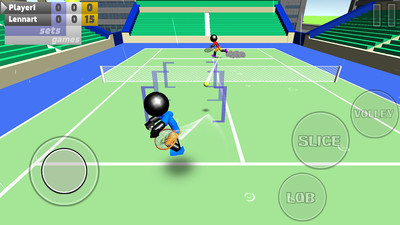 火柴人3D网球手游app截图