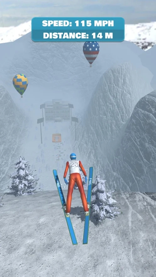 滑雪坡道跳跃手游app截图