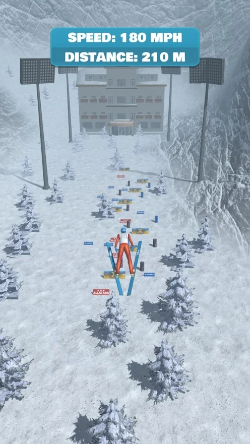 滑雪坡道跳跃手游app截图