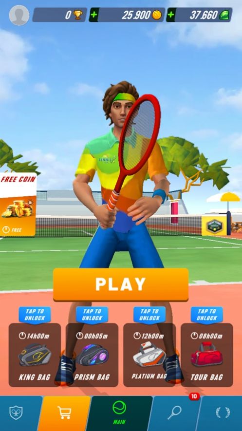 网球碰撞3D手游app截图