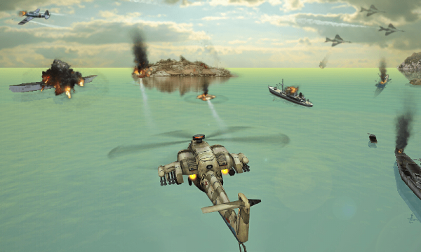 直升机空袭战3D手游app截图