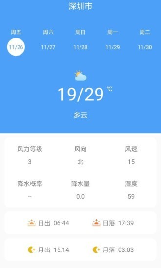 美天气手机软件app截图