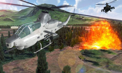 模拟直升机飞行手游app截图