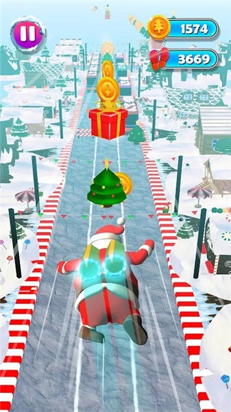圣诞老人赛跑者感恩节手游app截图