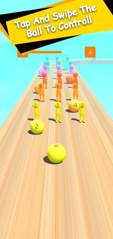 3D疯狂合并球手游app截图