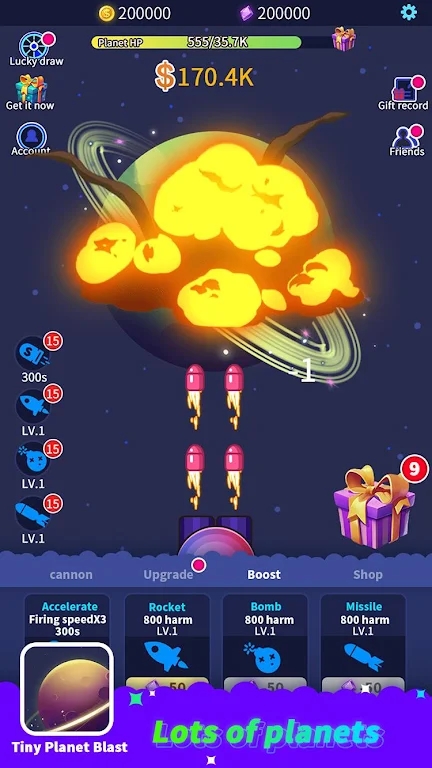 导弹摧毁星球手游app截图