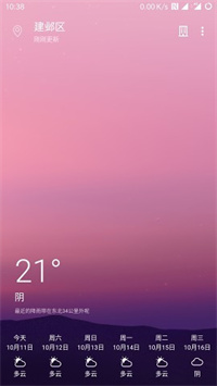 Cool天气预报手机软件app截图