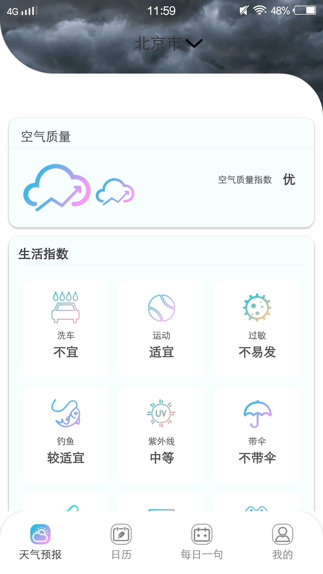 樱花天气预报手机软件app截图
