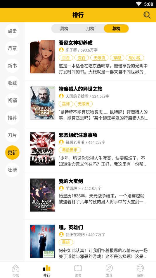 剌猬猫阅读app手机软件app截图
