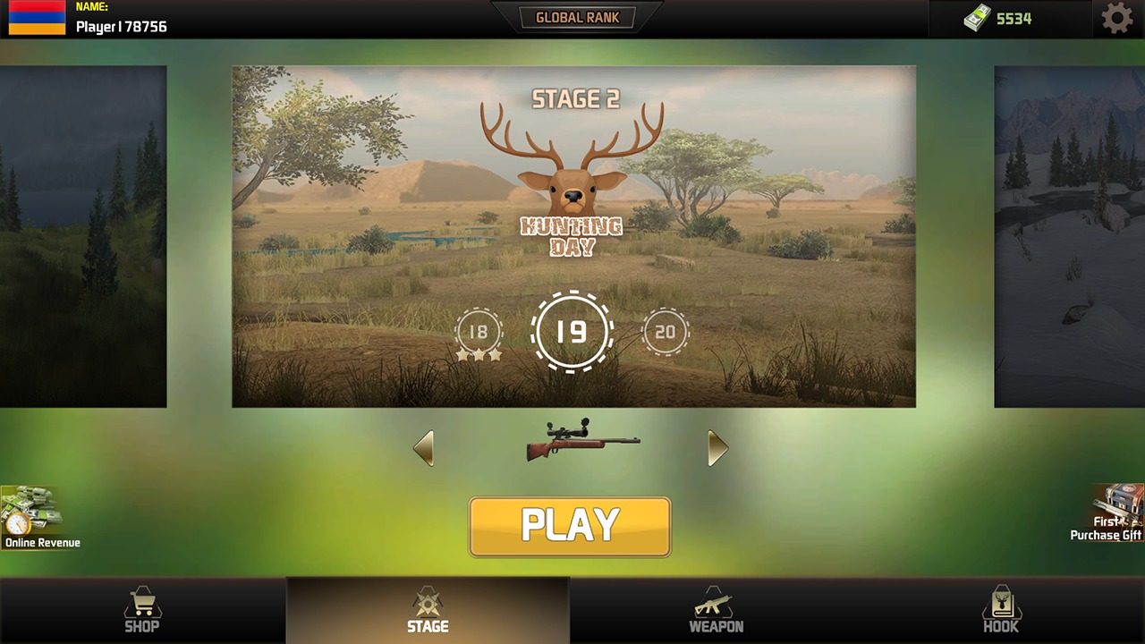 风景猎鹿野生猎人手游app截图