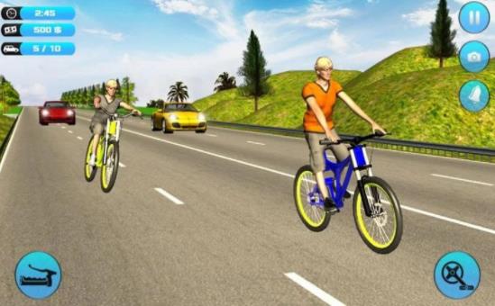 自行车比赛模拟器手游app截图