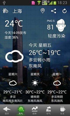 华多天气手机软件app截图