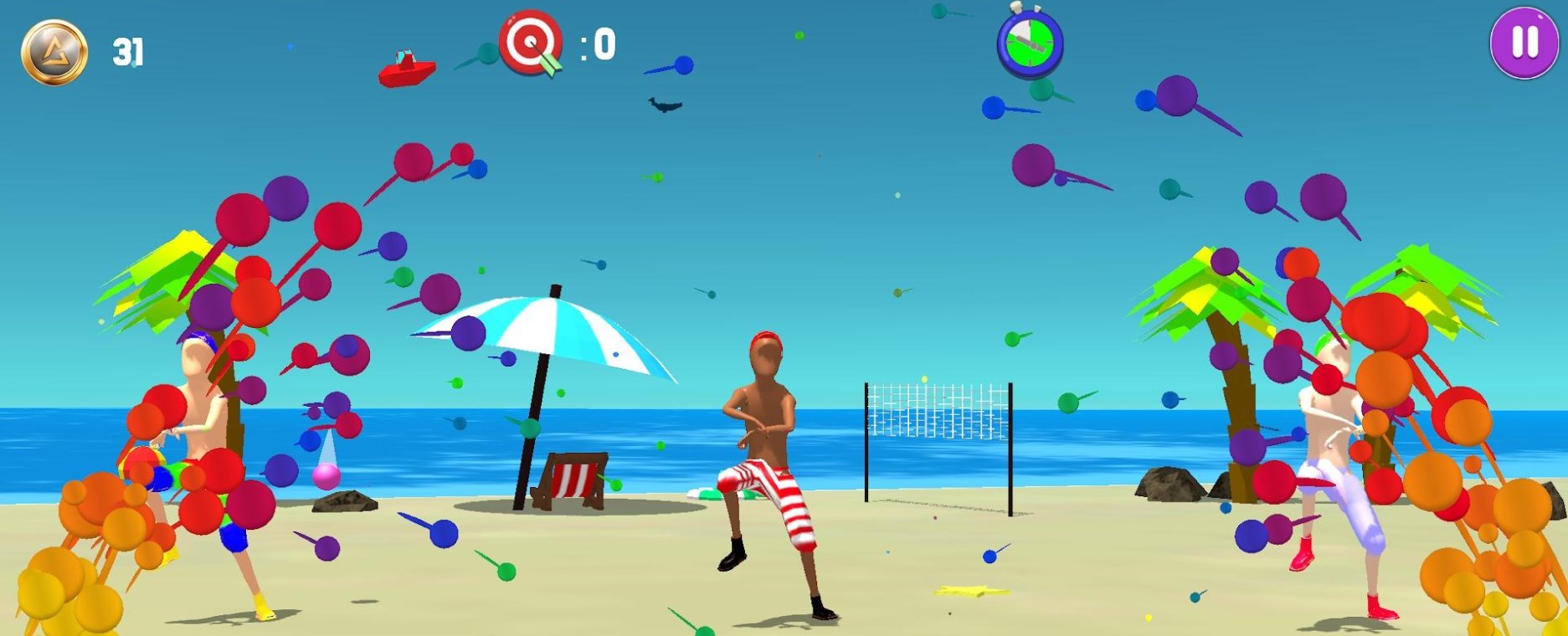 3D乒乓球海滩派对手游app截图