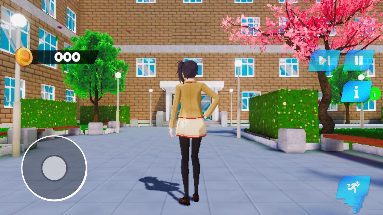 动漫高中樱花女孩生活手游app截图