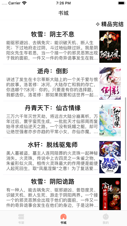 皮皮书小说无线阅读器手机软件app截图