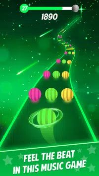 彩色路球跳舞手游app截图