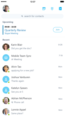  skype手机软件app截图