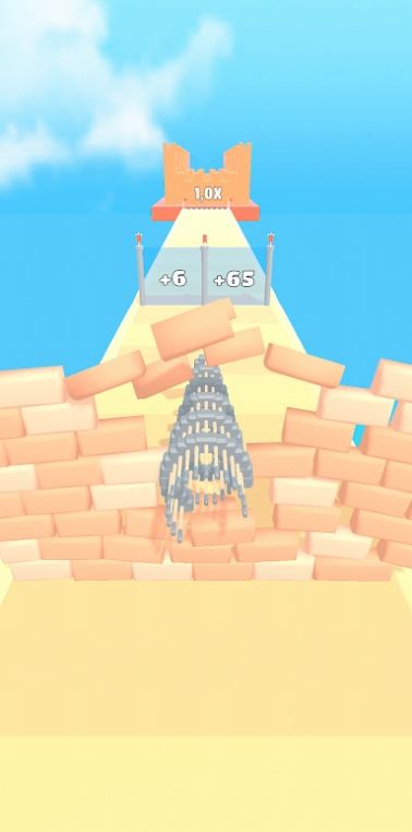 用锤敲击3D手游app截图