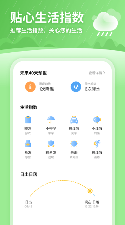 完美天气手机软件app截图