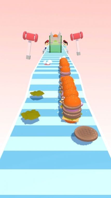 汉堡堆栈跑3D手游app截图