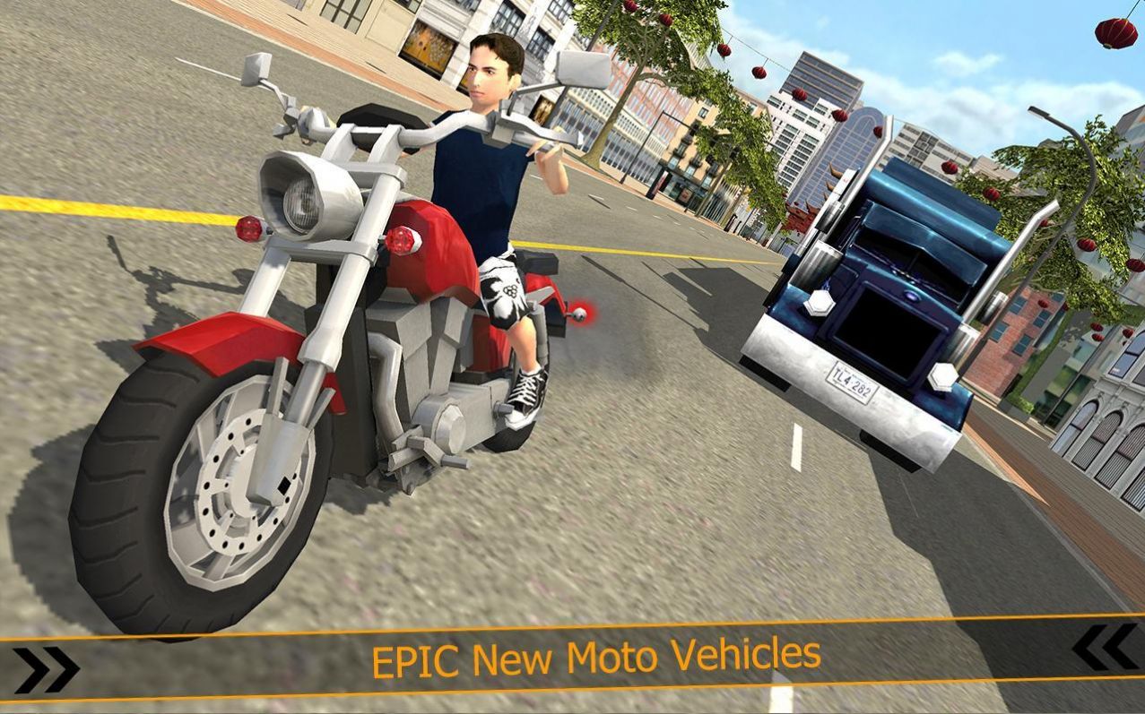 城市摩托驾驶模拟器手游app截图