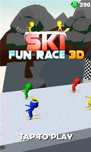 滑雪趣味赛3D手游app截图