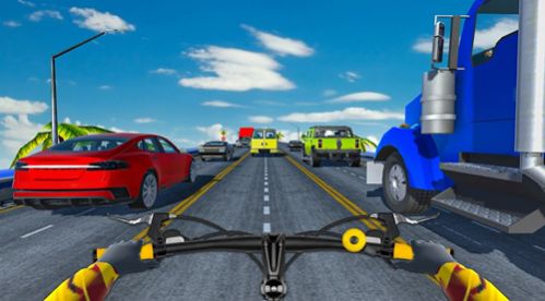 疯狂的交通自行车骑士3D手游app截图