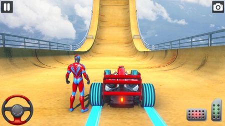 超级英雄方程式赛车特技手游app截图