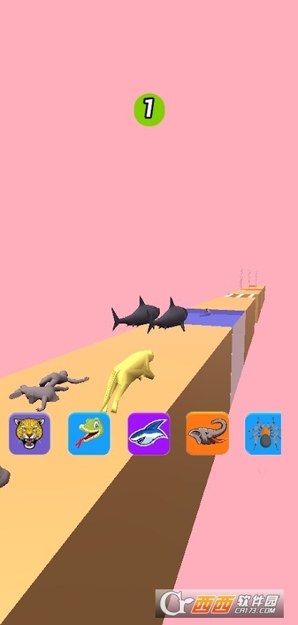 动物转化推动者比赛手游app截图