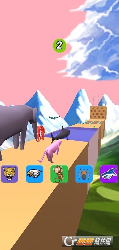 动物转化推动者比赛手游app截图