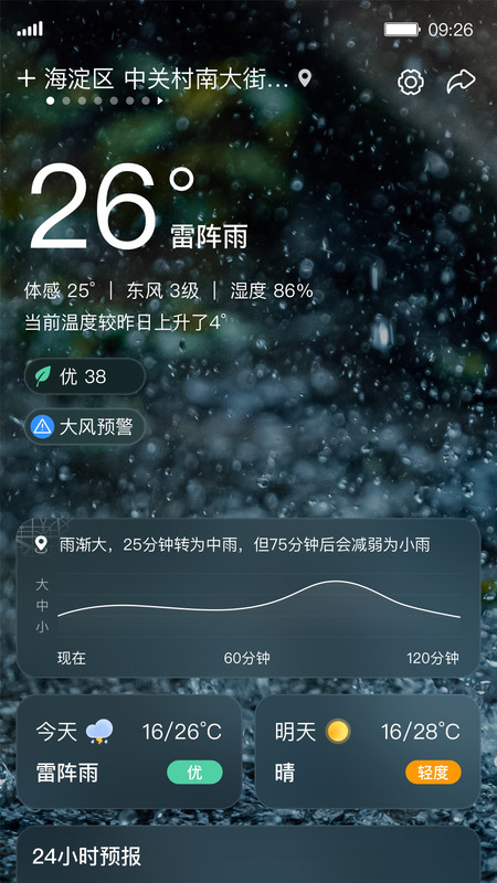 呱呱天气免费版下载手机软件app截图
