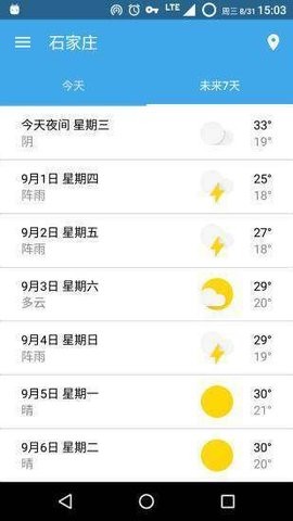 哇天气预报手机软件app截图