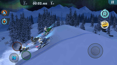 疯狂特技滑雪手游app截图