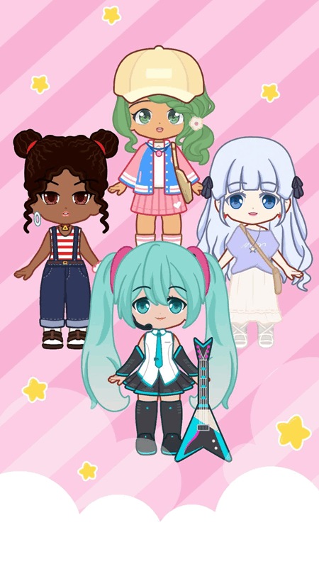 娃娃装扮甜美少女手游app截图