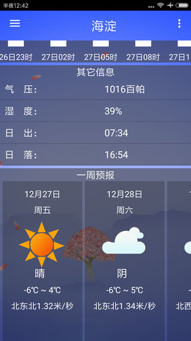 海峰天气手机软件app截图