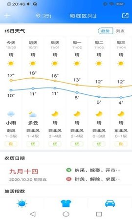 暖知天气手机软件app截图