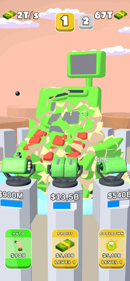大炮空闲3D手游app截图