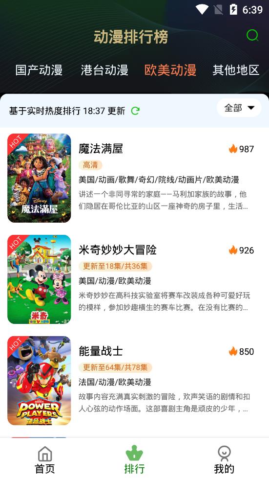 帽子动漫手机软件app截图