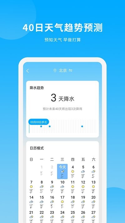 天气日历王安卓版手机软件app截图
