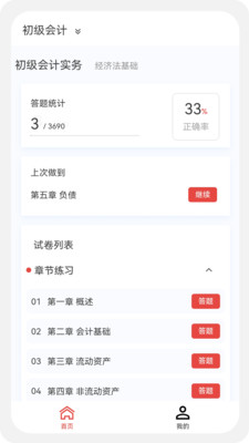 初级会计新题库手机软件app截图