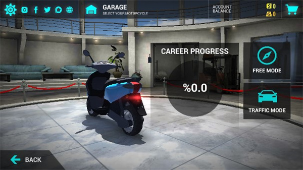极限摩托车模拟器内置菜单手游app截图