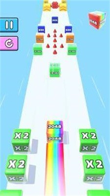 果冻方块跑2048手游app截图