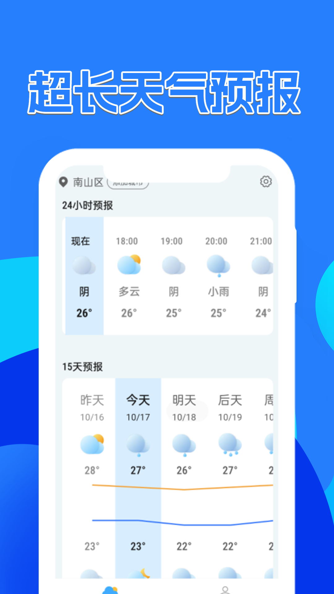 天气预报速递手机软件app截图