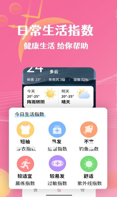 朝闻天气手机软件app截图