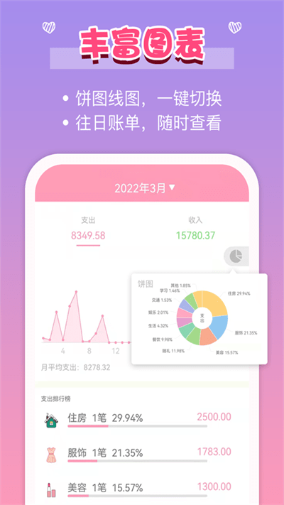 女生记账手机软件app截图