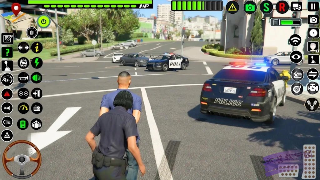 城市街道警车追逐手游app截图