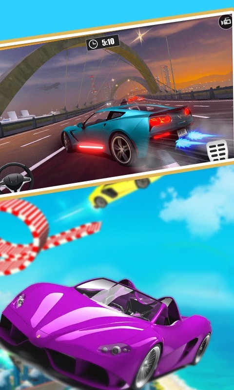 特技赛车手3D手游app截图
